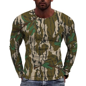 เสื้อผ้าลายพรางสำหรับล่าสัตว์กลางแจ้งขายส่ง OEM เสื้อผ้าตกปลาแห้งเร็ว เสื้อเชิ้ตลายพราง เสื้อผ้าพิมพ์ลายแบบ Sublimation ชุดยูนิฟอร์มยุทธวิธีสำหรับผู้ชาย - Product Image 5