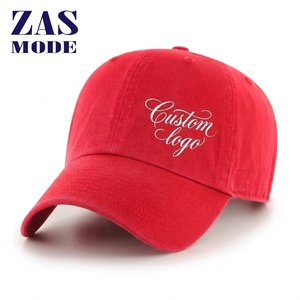 New Arrival High Quality Cotton Breathable Waterproof Sports Caps <b>Red</b> Unisex Baseball Caps Custom Embroidery logo Hat Made - Product Image 1