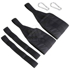 Sangles abdominales de haute qualité avec support de bras rembourré, légères et réglables en nylon/polyester pour des séances d'haltérophilie confortables - Product Image 1