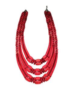 Bijouterie Collier de perles en résine pour femmes Perles en résine de couleur et de taille personnalisées Fait à la main Unique ultra brillant Origine indienne - Product Image 2