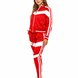 Custom <b>Women</b> Tracksuit Set Zip Up <b>Jacket</b> Jogger Pants Streetwear OEM Logo Sportswear - Product Image 6