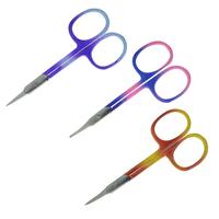 Ciseaux à manucure en acier inoxydable, coupe-cuticules droit et tranchant, coupe-ongles, outils de beauté, manche en acier, multifonctionnels, colorés
