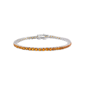 Pulsera de Citrino en Plata de Ley 92.5 KLSB-20326 - Product Image 1