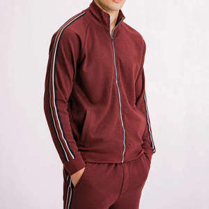 Survêtement Homme 100% Coton Sur Mesure Coupe Slim Respirant Nouveau Design Sportswear d'Été Polaire Uni Survêtements Adultes Hiver - Product Image 3