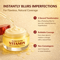 Crème filtrante éclaircissante et illuminatrice multi-vitamines, niacinamide, TXA, pour usage diurne, effet éclat, vente en gros, marque privée