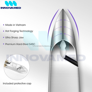 Wholesale Rate Own Logo OEM Manicure Pedicure Tools Curved Stainless Steel Cuticle Nippers Gold Finish Best Supplier - Product Image 5