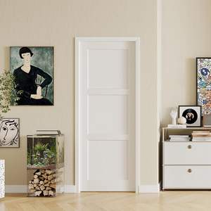 Puerta Interior de Madera Sólida y Polímero, Impermeable, con Diseño Moderno para Decoración de Dormitorios de Apartamentos - Product Image 2