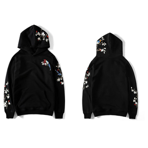 Sweat à capuche pour homme en coton 100% solide, broderie personnalisée, service OEM, fabrication sur mesure, idéal pour l'automne - Product Image 1