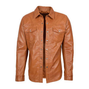 Camisas de Cuero con Tela Suave para Hombre, Ajuste Cómodo, Material Ligero de Primera Calidad, Perfectas para la Oficina y Uso Casual - Product Image 3