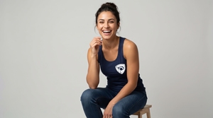 Women's <b>Navy</b> Blue Solid Knitted Tank <b>Top</b> Casual Scoop Neck Breathable Polyester/Cotton Fit - Product Image 3