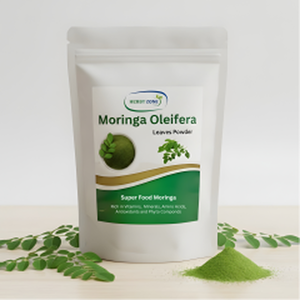 Poudre d'extrait de feuilles de Moringa pure et naturelle 500 g – Extrait végétal de qualité alimentaire en vrac pour la vente en gros - Product Image 6