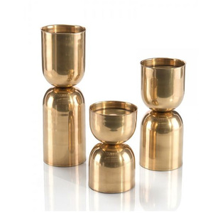 Vase à fleurs décoratif en métal, pot de fleurs combiné pour plantes d'intérieur et présentation florale - Product Image 2