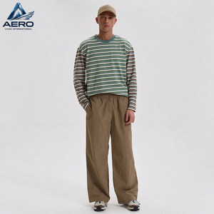 Chemises à manches longues modernes pour hommes en gros, vêtements quotidiens élégants à manches longues avec logo personnalisé imprimé, t-shirts pour hommes - Product Image 2