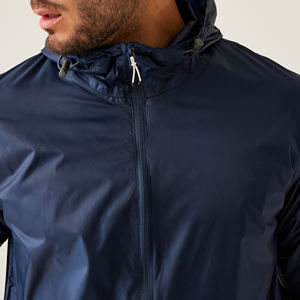 Chaqueta de Lona para Hombre de Alta Calidad, Resistente al Viento, para Exteriores, Personalizable, Transpirable, con Capucha y Logotipo Frontal, Estilo Urbano - Product Image 6