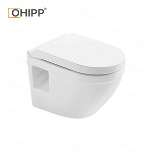 Alta Temperatura 1380 ° Sistema <span class=keywords><strong>de</strong></span> inodoro suspendido en pared con <span class=keywords><strong>tapa</strong></span> <span class=keywords><strong>de</strong></span> PP, <span class=keywords><strong>cisterna</strong></span> <span class=keywords><strong>oculta</strong></span> moderna y sifón en P para lavabo en villas - Product Image 1