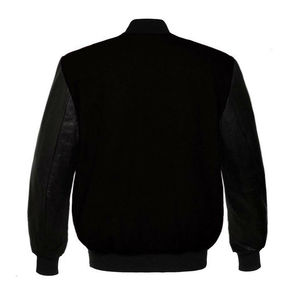 Veste en laine d'hiver personnalisée avec logo, de haute qualité, coupe ample, style décontracté, veste de baseball de type Letterman, veste en tissu de travail pour hommes - Product Image 6