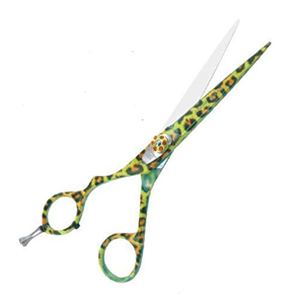 Best Sale High Quality Green Pattern Hair Scissors Stainless Steel Salon Barber <b>Shears</b> Straight Blade Cutting <b>Tools</b> - Product Image 2