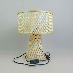Lampes de table en forme de champignon, lampe en bambou tissée à la main, prix abordable, éclairage d'appoint pour présentation sur table - Product Image 3