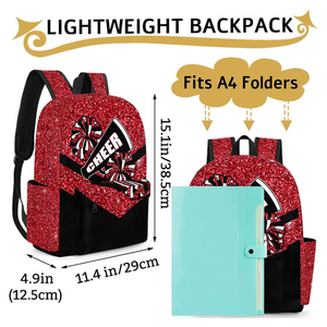 Sac à dos en polyester à paillettes personnalisé, impression et broderie du logo avant, nom, pour adolescents, enfants, pom-pom girls, équipes de danse - Product Image 5