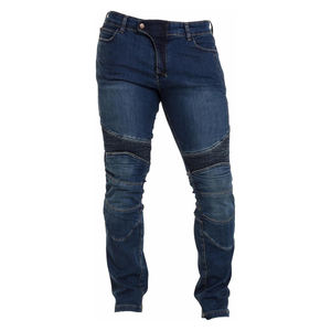 Jeans de Mezclilla Desgastados de Moda para Hombre, Alta Calidad, Nuevo Diseño 2026, Corte Recto, Casual, con Remaches y Bordados, Estilo Motociclista - Product Image 1