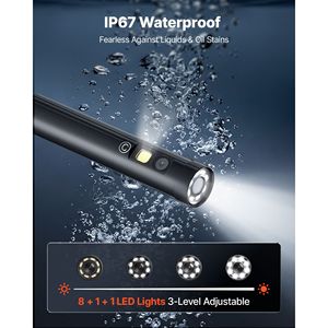 กล้องส่องตรวจอุตสาหกรรมหน้าจอ HD IPS ขนาด 5 นิ้ว พร้อมเลนส์สามตัว ไฟ LED 8+2 ดวง ซูม 8 เท่า แบตเตอรี่ 5000mAh กันน้ำระดับ IP67 - Product Image 6