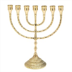 Premium Quality Metal Menorah Stand With Smooth Finish For Elegant Lighting And Festive Display Decoration - Product Image 2