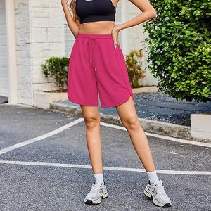 Shorts de sport et d'entraînement pour femmes, nouveau style, haute qualité, 100% coton, séchage rapide, avec taille élastique, pour la vente en gros - Product Image 3