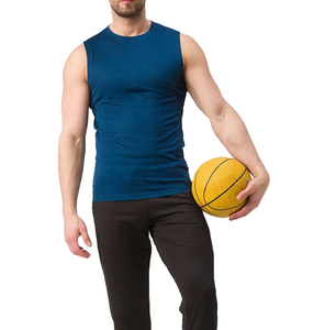 Débardeur décontracté pour homme, couleur unie, vêtement de fitness, respirant, débardeur de haute qualité pour homme - Product Image 1