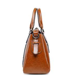 Sacs à main en cuir véritable pour femmes, sacs fourre-tout à bandoulière avec fermeture éclair, sacs à main en cuir de vachette véritable avec poignée supérieure, sacs à main pour femmes - Product Image 5