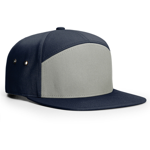 Beige Mesh Snapback <b>Cap</b> <b>Men's</b> Casual Solid Color <b>Flat</b> Brim Hat Woven Fabric Design - Product Image 2