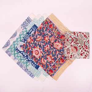 Pañuelos de Algodón 100% para Mujer, Estampado Bohemio, Estilo Retro, Artesanía, Reutilizables, para Cubrir la Cara, Regalo - Product Image 5