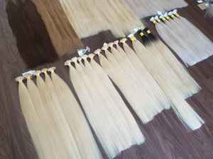 Puntas de queratina Extensiones de cabello humano de color claro Cabello crudo alineado con cutícula de Vietnam y Brasil Envío mundial MOQ 300 gramos - Product Image 6
