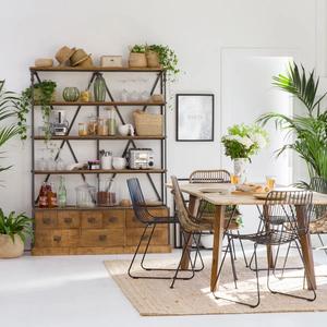 Librería Vandana Maxima de metal Pebble y madera de mango - Product Image 5