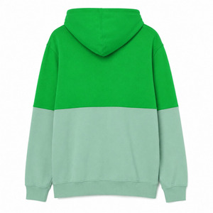 Sudadera con Capucha y Cremallera para Hombre, Verde, Bordada, de Felpa Gruesa, Corte Regular, Algodón, Informal, para Invierno - Product Image 2