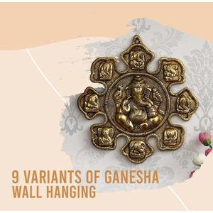 Escultura de Pared de Metal Estilo Art Deco Navvinayak de Origen Indio para Diwali, Bodas, Cumpleaños y Aniversarios - Product Image 2