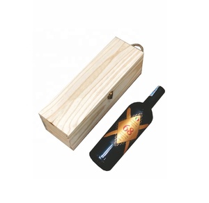 Best Price Custom Engraved Handmade <b>Wooden</b> Wine Box with Glossy Lamination and Embossing Personalized Bottle Gift Box - Product Image 2