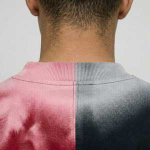 เสื้อยืดยูนิเซ็กส์ผู้ชาย ลายไล่สีครึ่งซีก ทรงโอเวอร์ไซส์ สไตล์สตรีทลำลอง ใส่สบายๆ แฟชั่นกราฟิก สำหรับฤดูร้อน - Product Image 3