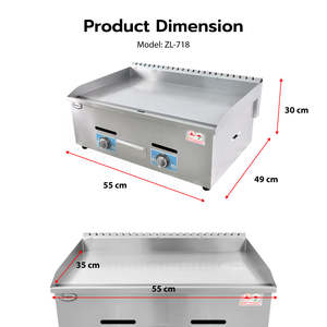 เตาปิ้งย่างแก๊สเชิงพาณิชย์ Gmax รุ่น ZL-718 สำหรับใช้ในครัวกลางแจ้ง - Product Image 3