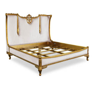 Lit capitonné durable en acajou d'Anaheim avec revêtement en tissu - Product Image 2