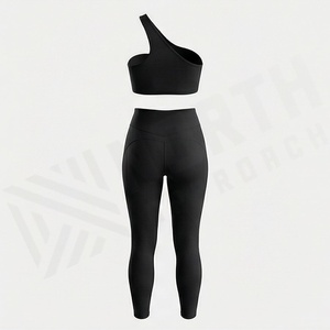 Design Women Fashion Sports Apparel Yoga <b>Set</b> Two Piece <b>Suspenders</b> Bra Breathable Gym Workout Activewear Clothes - Product Image 2