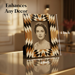 Handmade Wooden Photo <b>Frame</b>, Decorative Geometric Picture <b>Frame</b>, Modern Home Decor, Tabletop & <b>Wall</b> Display <b>Frame</b> for Home Room - Product Image 4
