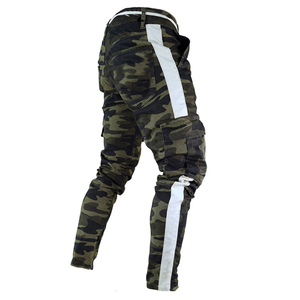Premium <b>Men</b> Y2K Vintage Pencil Pants Slim Fit <b>Stretch</b> Ripped Jeans Streetwear Casual OEM Bulk Custom Logo Trendy Wear - Product Image 3