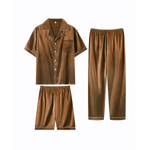 Ensemble pantalon et chemise décontracté à carreaux à col et manches longues, vente en gros. Convient à toutes les saisons comme vêtements de détente - Product Image 1