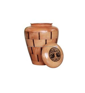 Urne funéraire en bois de style arabe de qualité supérieure, faite à la main, vente en gros, fournitures funéraires, monument pour cendres humaines adulte SWH - Product Image 1