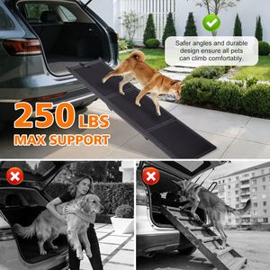 Rampa per Cani Pieghevole 180x40cm, Leggera e Portatile, Antiscivolo, per Cani di Taglia Grande - Product Image 5