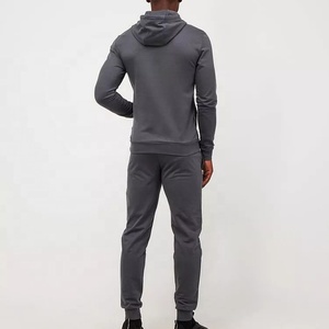 En gros Personnalisé Automne Slim Fit Survêtement Hommes Tenues 2 Pièce À Capuche Joggers Fitness Ensemble Blanc Survêtements - Product Image 4