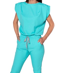 Ensembles de tenues d'infirmière en tissu extensible sans manches, style jogging, pour hôpital - Product Image 1