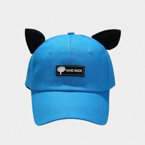 Gorra de béisbol deportiva coreana con orejas de gato, estilo piloto, para mujer, hip hop, con doble cara y gafas de sol, personalizable - Product Image 5