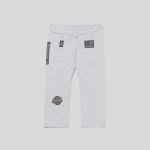 ชุดยิวยิตสู Shoyorol Oxford Competitor BJJ รุ่นพิเศษลิมิเต็ดอิดิชั่น สีขาว สำหรับบราซิลเลี่ยนยิวยิตสู แบบซักแล้ว โลโก้ด้านหน้า ราคาขายส่ง RTS - Product Image 5