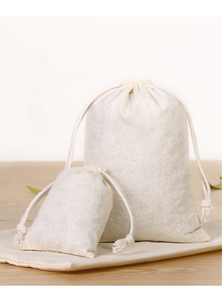 Bolsas/Estuches de Muselina Tejida Personalizables, Impresas Digitalmente en Algodón, con Cordón Ajustable, Ecológicas, Lavables, para Regalos Promocionales - Product Image 1
